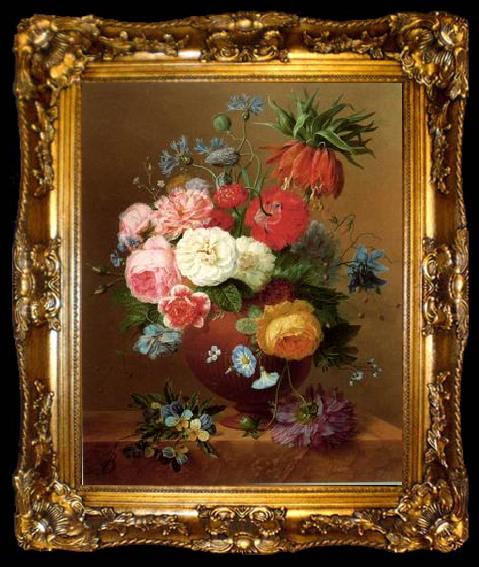 framed  unknow artist Floral, beautiful classical still life of flowers.089, ta009-2